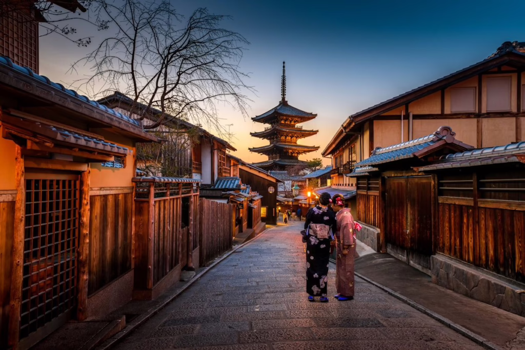 Arriving in Kyoto