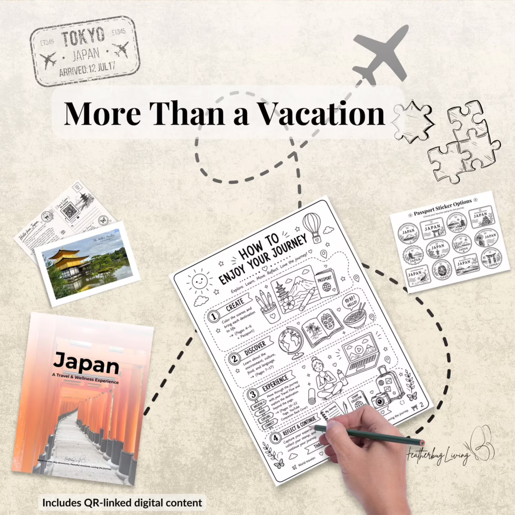 Japan Family Vacation Journey Kit | Activity Book (PDF Download)