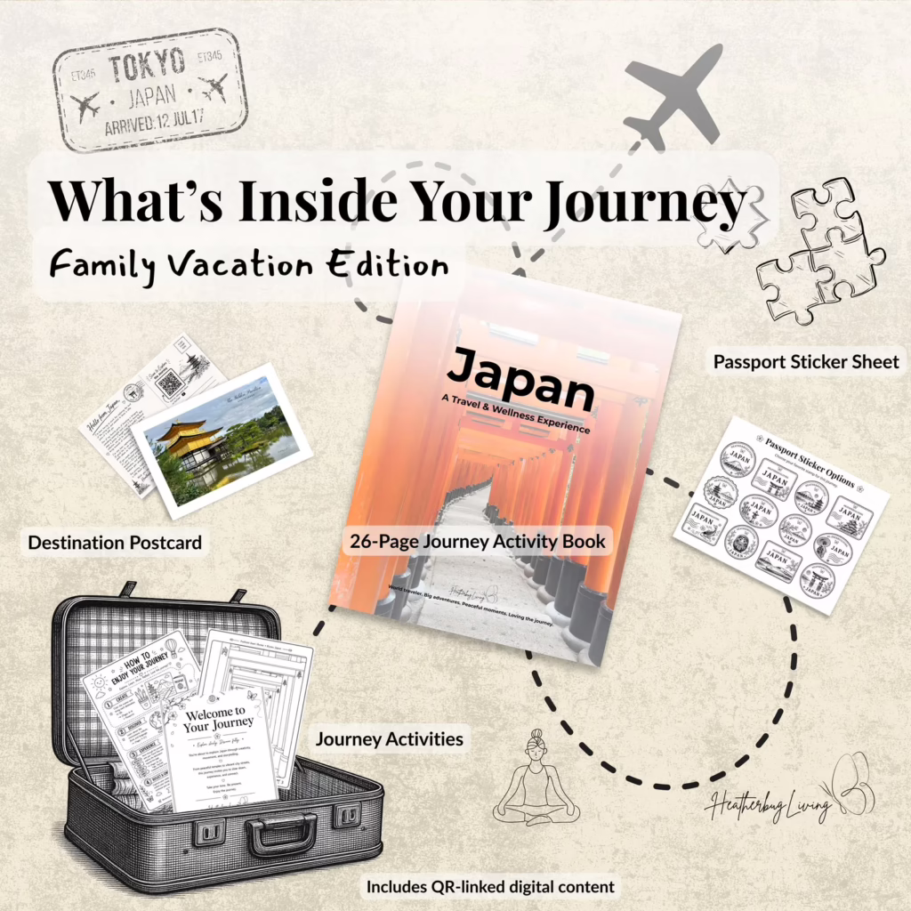 Japan Family Vacation Journey Kit | Activity Book (PDF Download) Kids Edition