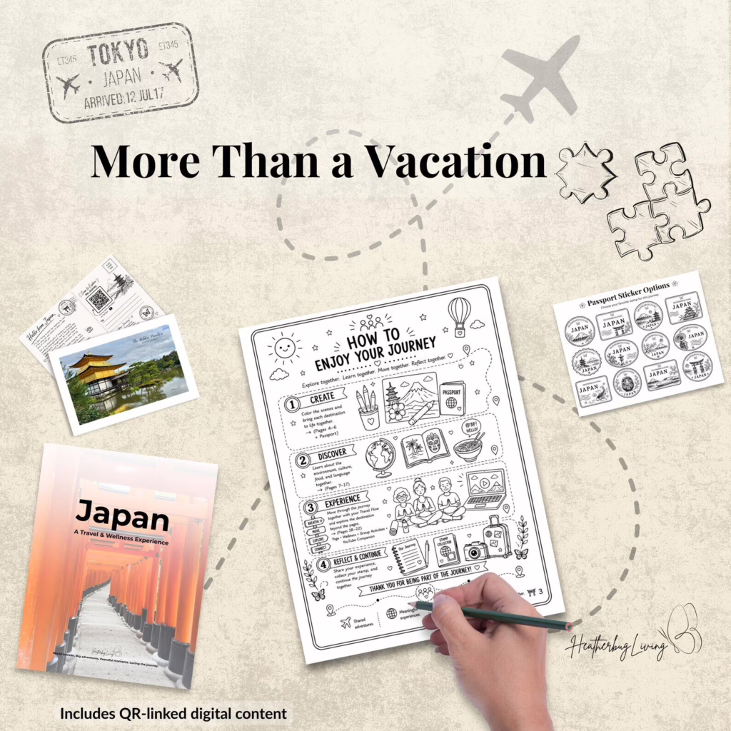 Japan Journey Kit | Layover Adventure | Kids Group Tour Printable PDF