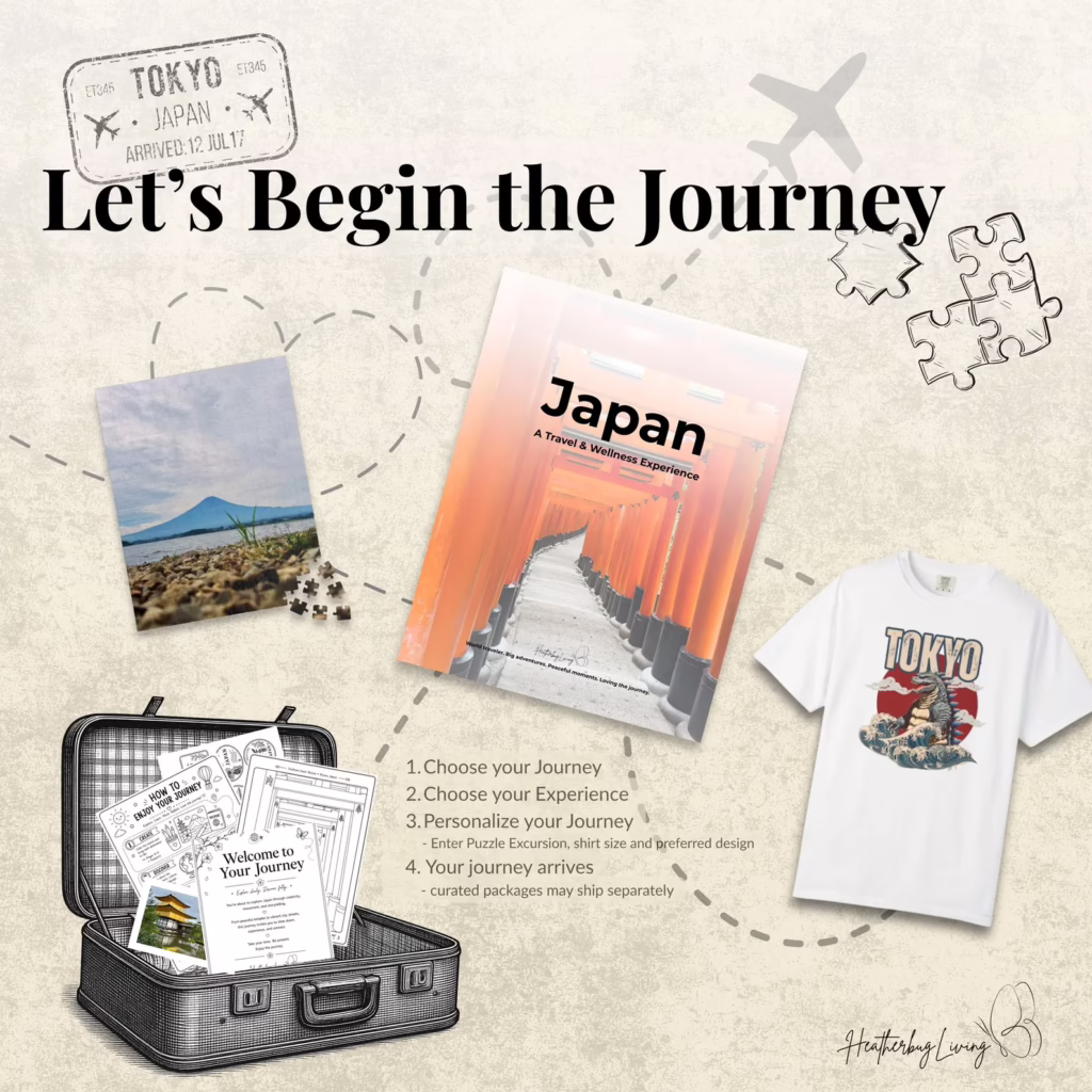 Adults Group Tour Japan Journey Kit Grand Adventure with Puzzle Excursion