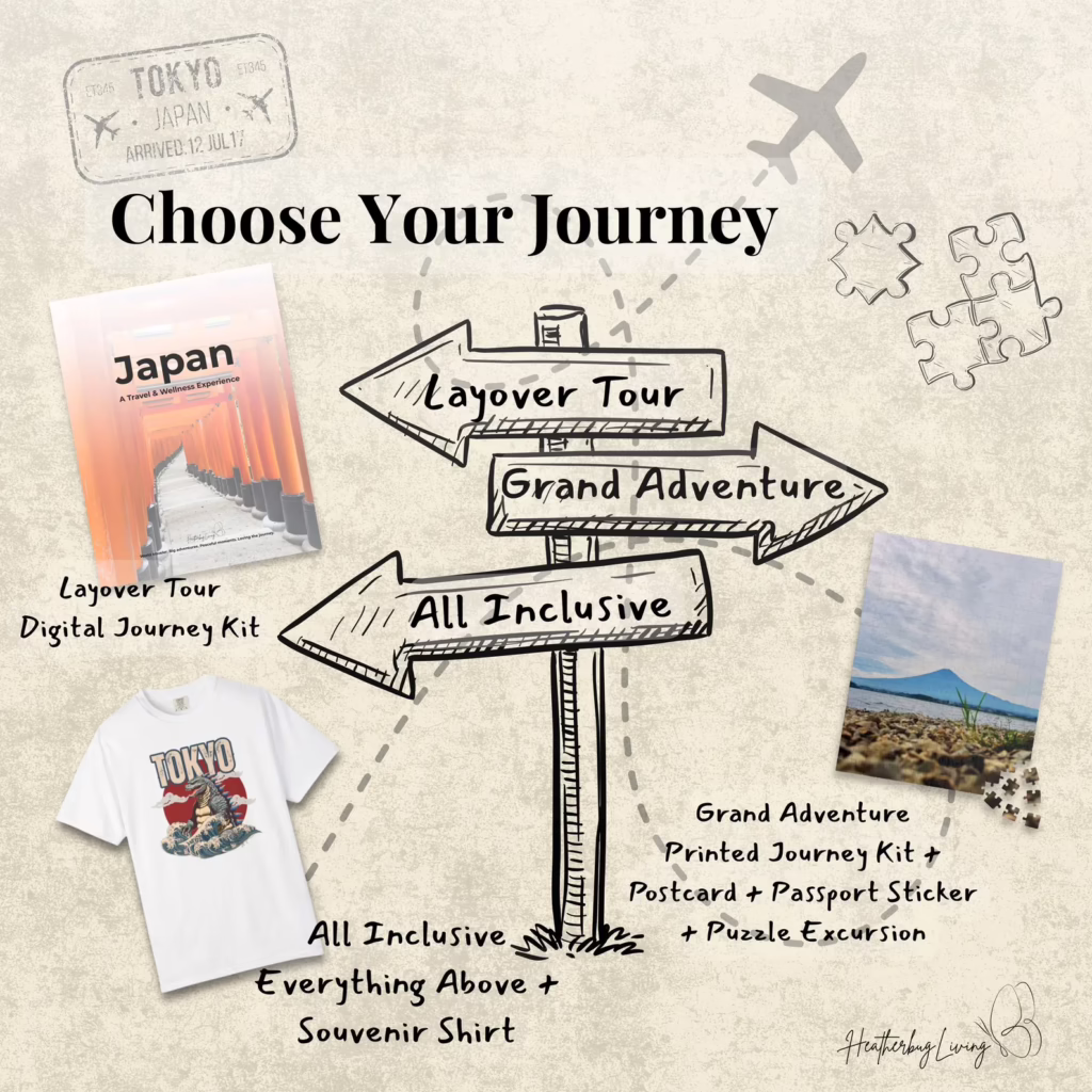 Adults Group Tour Japan Journey Kit Grand Adventure with Puzzle Excursion