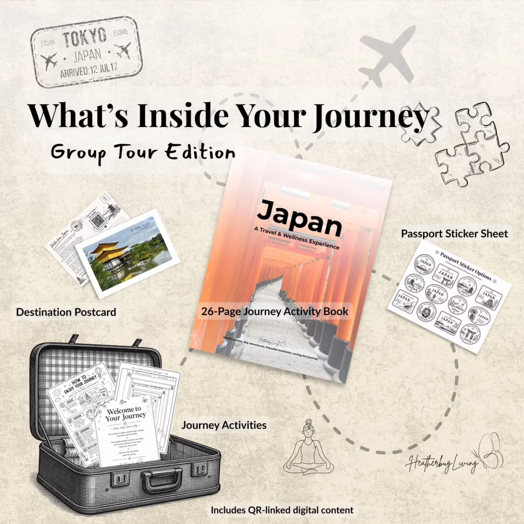 Adults Group Tour Japan Journey Kit Grand Adventure with Puzzle Excursion