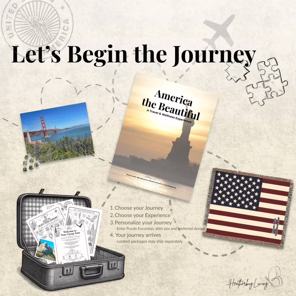 America the Beautiful Journey Kit | Young Explorers Group Tour Activity Book (Digital PDF)